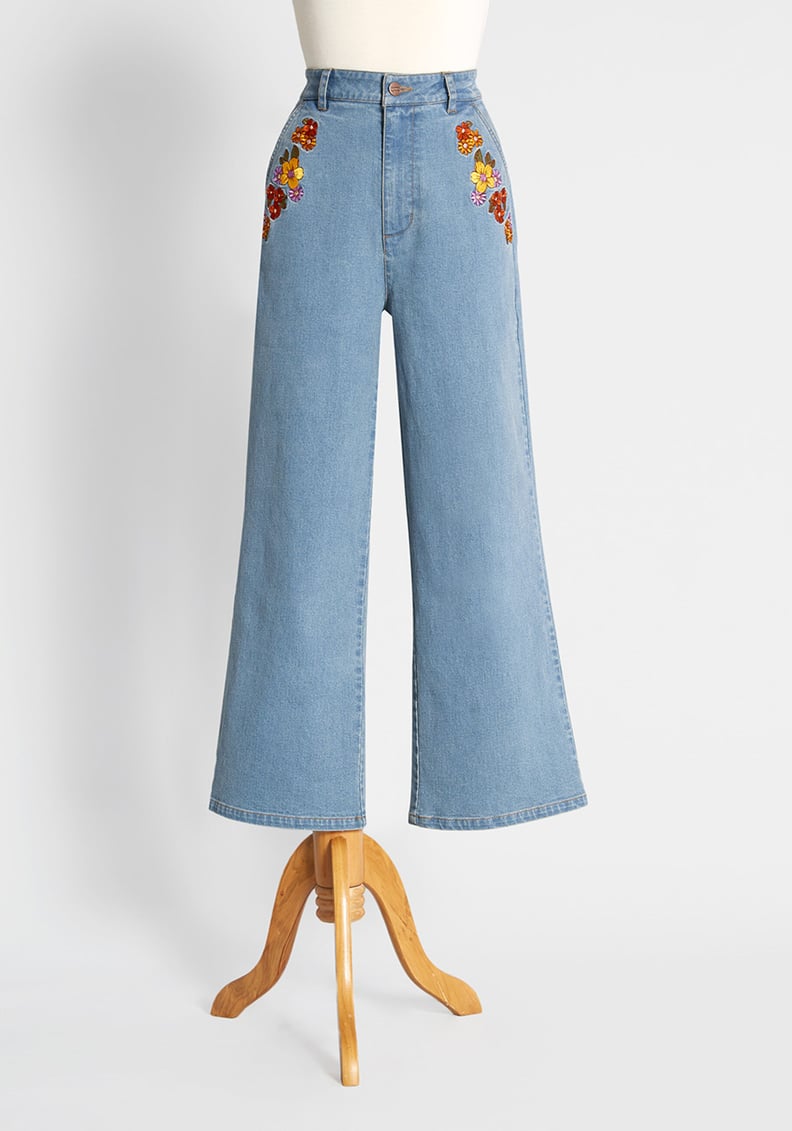 Fight the Power, Wildflower! Wide-Leg Jeans