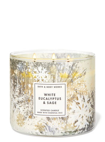 White Eucalyptus & Sage Three-Wick Candle