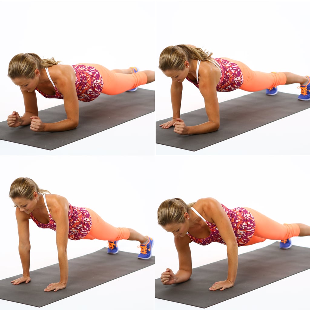 Up and Down Plank Best Multitasking Workout Moves POPSUGAR Fitness Photo 4