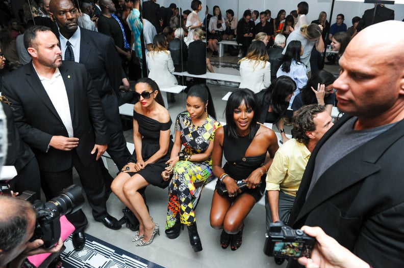 Nicki Minaj and Naomi Campbell at the Versus Versace Show