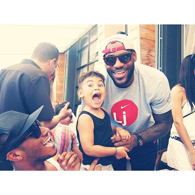 Phyllon Joy Gorré got the thrill of a lifetime posing for a photo with LeBron James in Miami.
Source: Instagram user doutzen