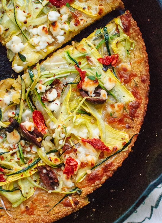 Summer Squash and Feta Pizza