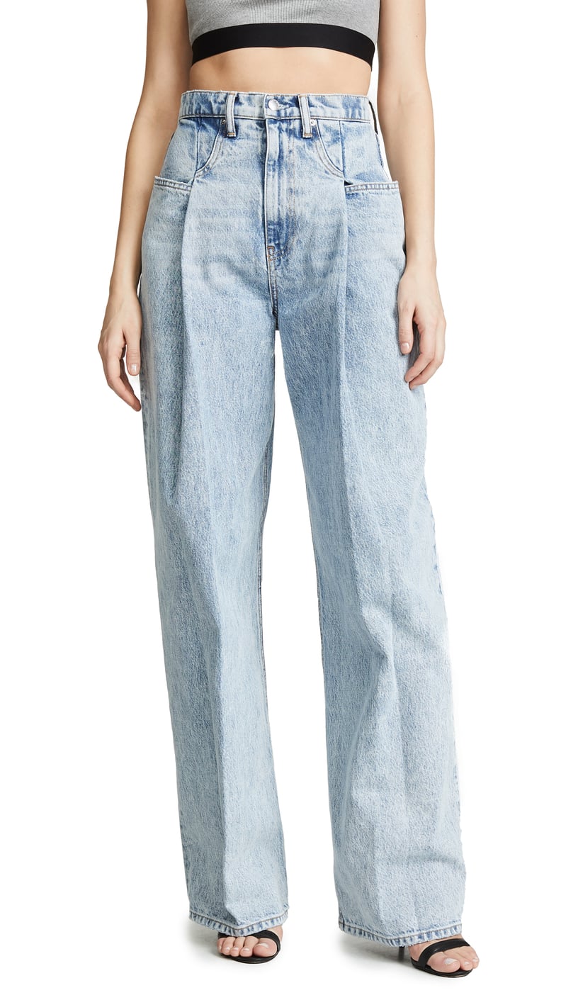 Denim x  Alexander Wang Brace Pleated Jeans