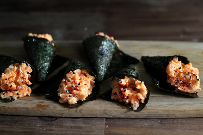 Spicy Salmon Mini Hand Rolls