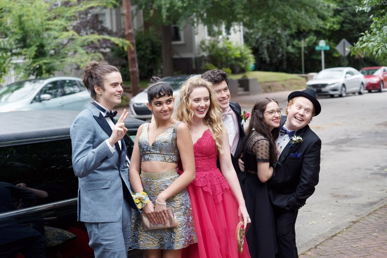 BLOCKERS, from left: Miles Robbins, Geraldine Viswanathan, Kathryn Newton, Graham Phillips, Gideon Adlon, Jimmy Bellinger, 2018. ph: Quantrell D. Colbert / Universal Pictures /Courtesy Everett Collection