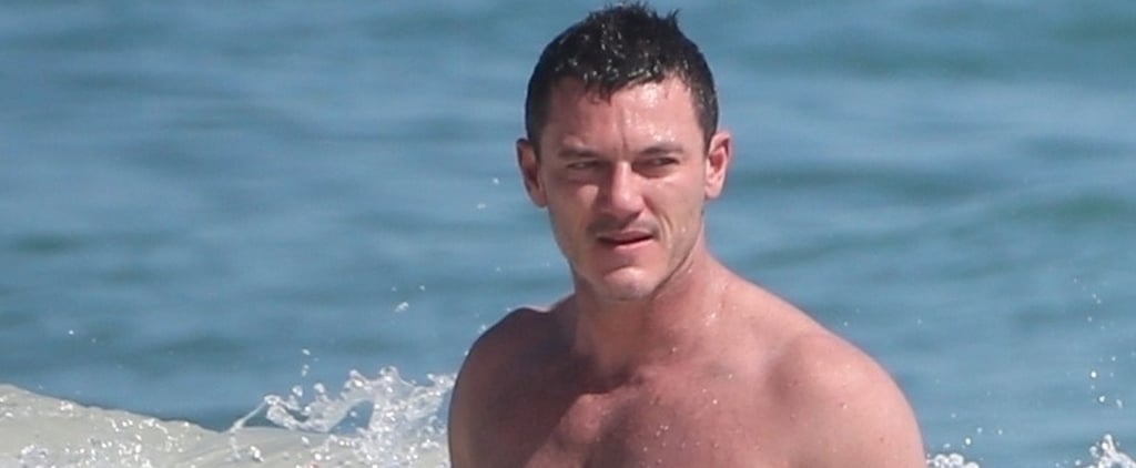 Luke Evans Shirtless in Mexico Pictures December 2018