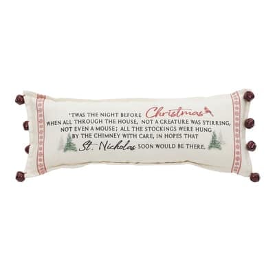 Christmas Greetings Lumbar Throw Pillow by Ashland