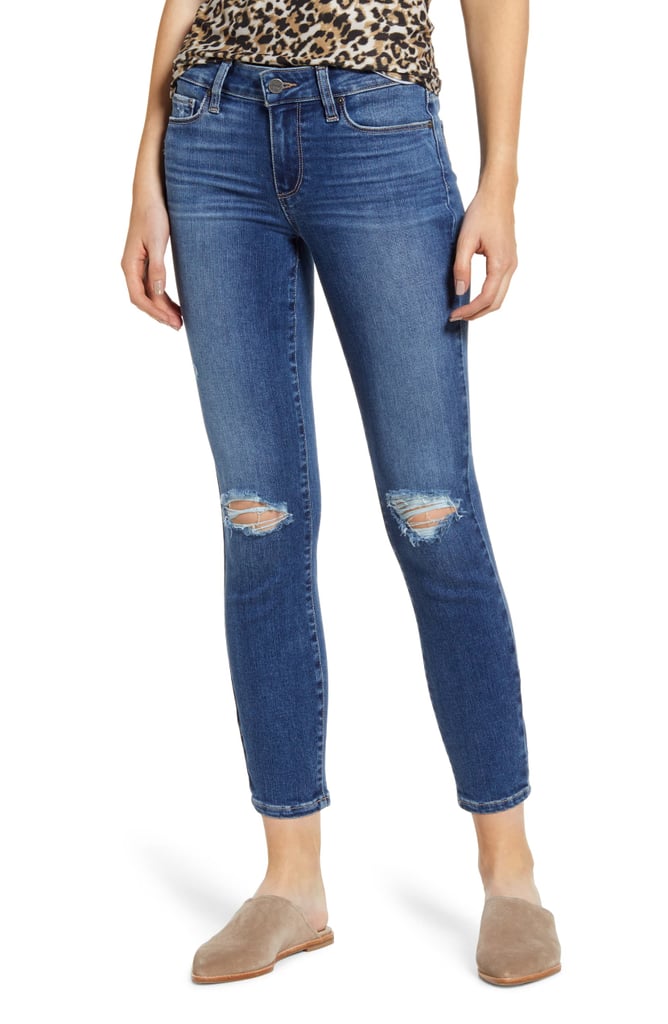 PAIGE Verdugo Ripped Crop Skinny Jeans