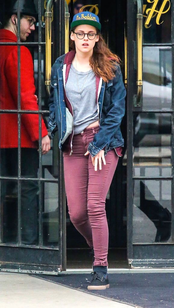 Kristen Stewart Listening to Music on Still Alice Set in NYC