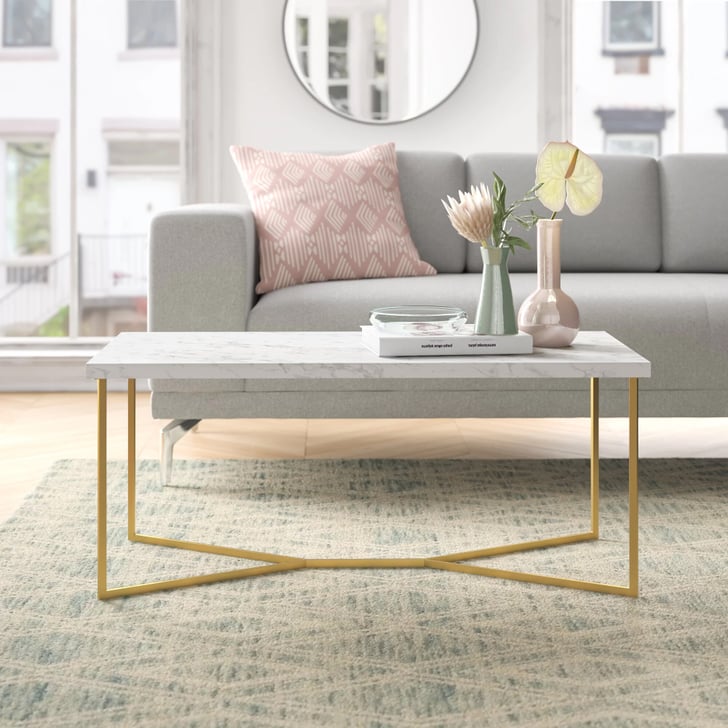 Devito Cross Legs Coffee Table with Storage 34 Stunning Furniture
