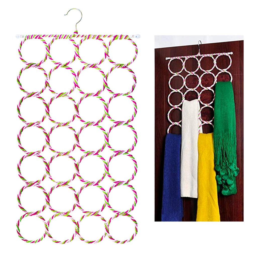 Super Z Outlet Foldable 28-Ring Hole Slots Space Saving Closet Hanger