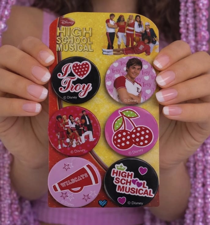 Y2K Deadstock High School Musical Button Pins