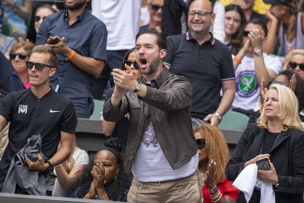 Pictures of Alexis Ohanian Cheering For Serena Williams