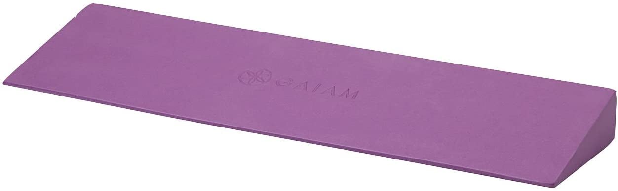Violet Yoga Foam Wedge Blocks (Pair) Soft Wrist Wedge, Supportive