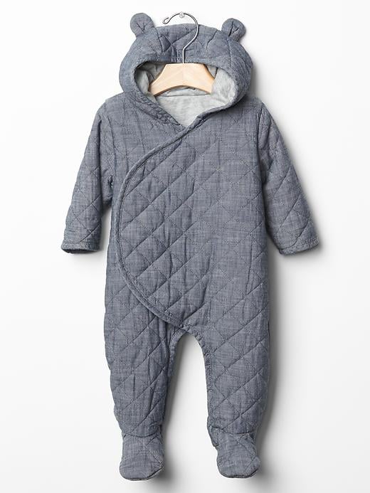 Baby Gap Quilted Chambray One-Piece