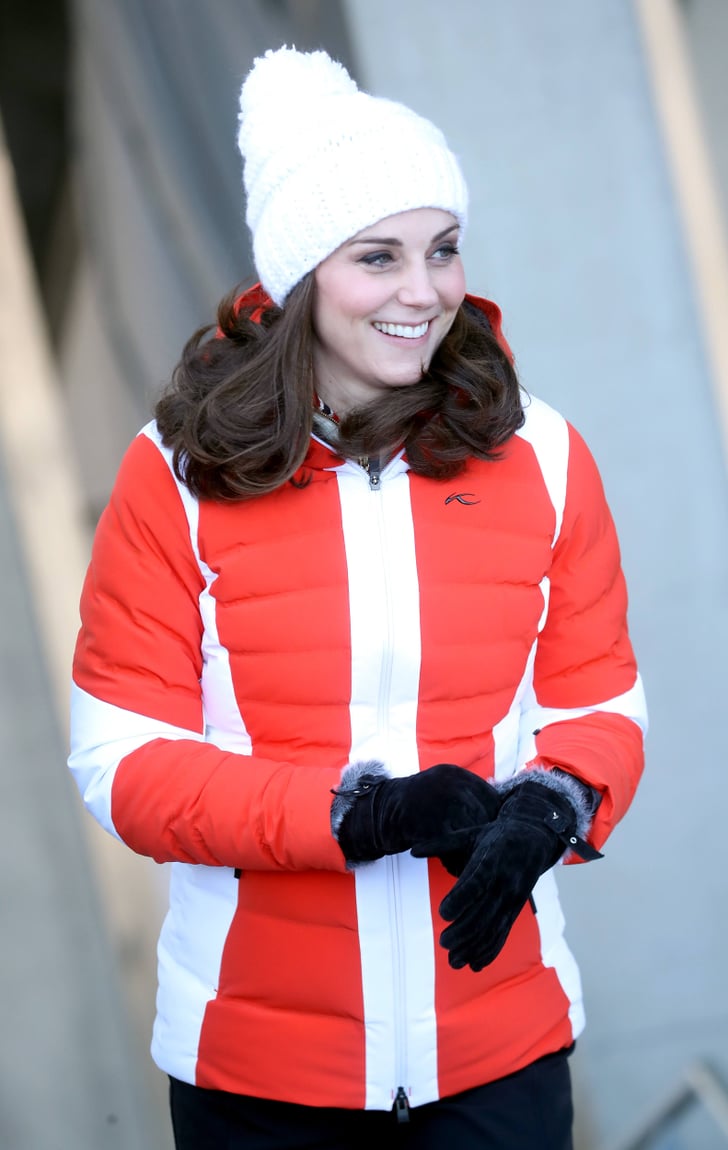 Kate Middleton's Red and White Coat in Norway