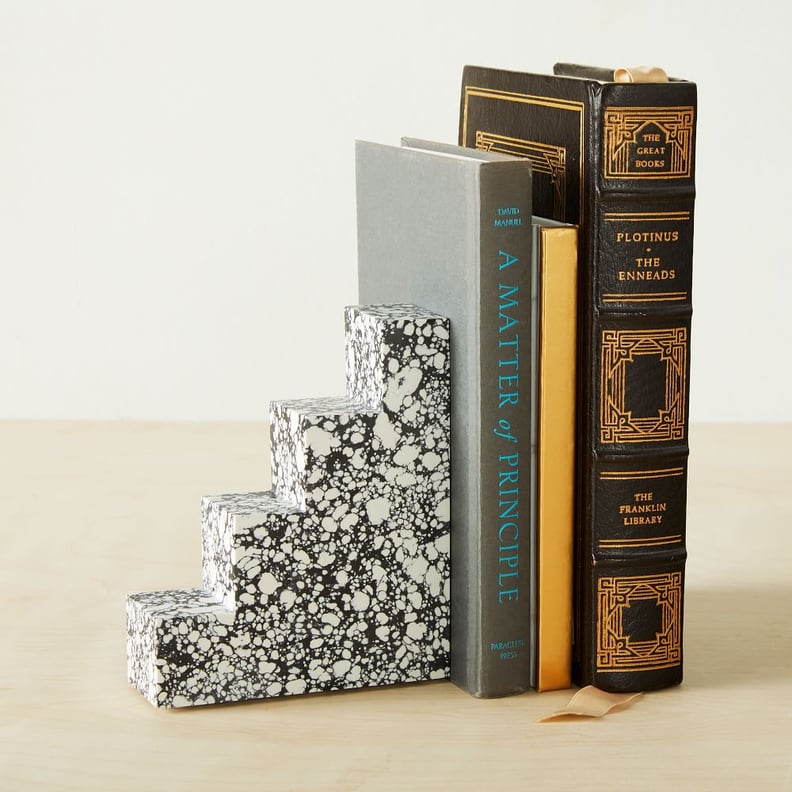 West Elm Blended Stone Bookend Object