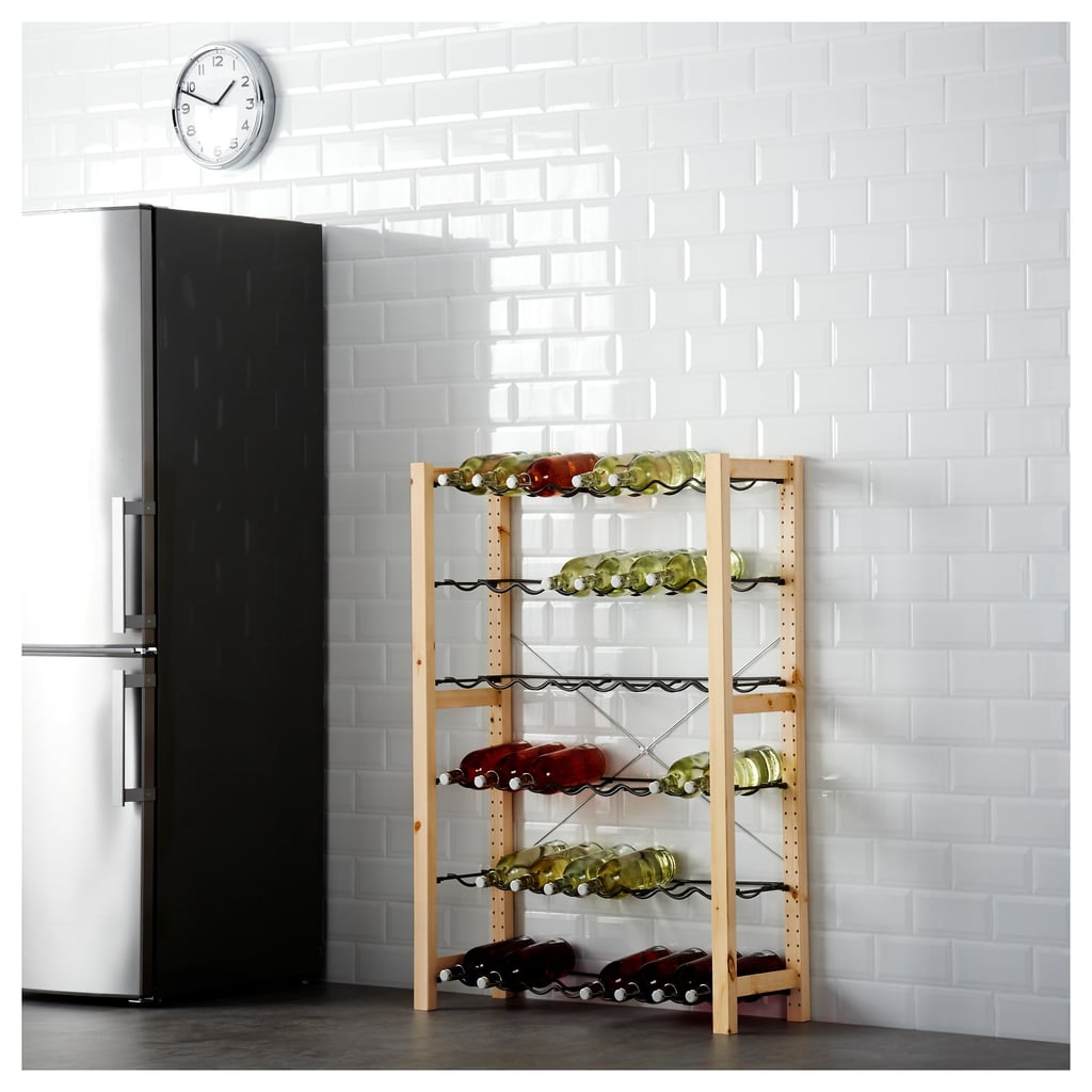 Ivar Shelving Unit With Bottle Racks