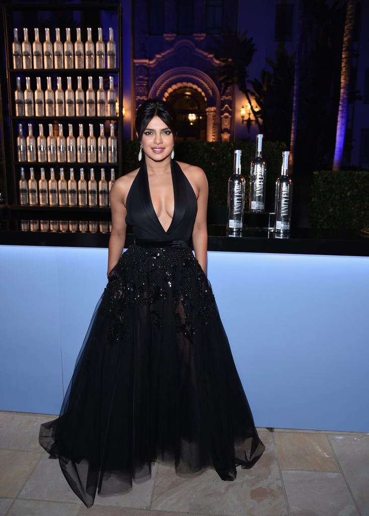 Priyanka Chopra Elie Saab Dress at Vanity Fair Oscars Party