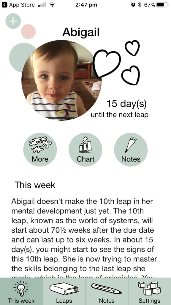 baby development app leaps