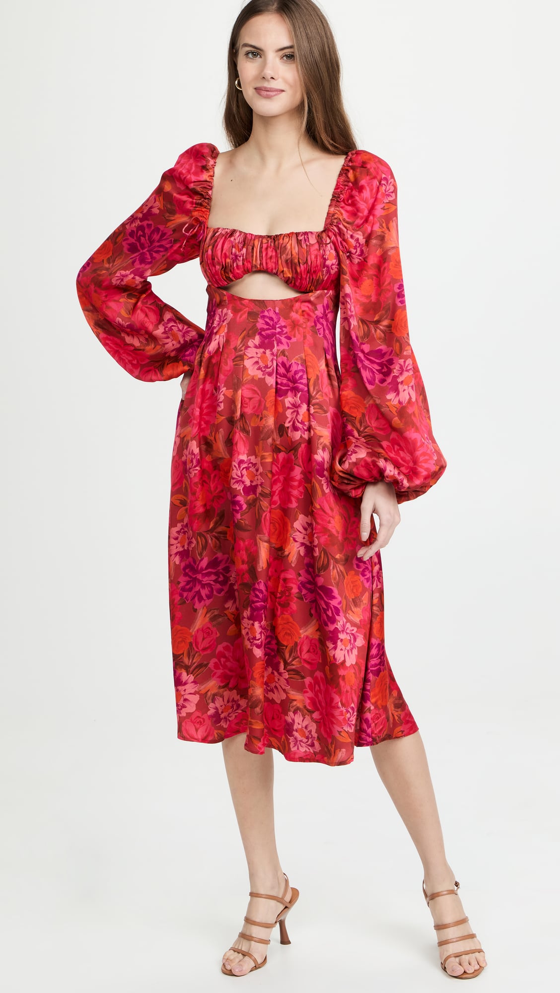 For love and hotsell lemons red floral dress