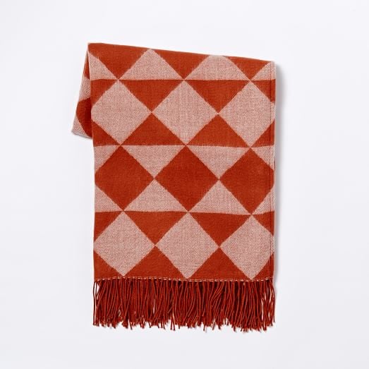 Triangle Jacquard Throw ($30)