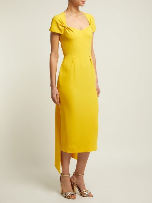 Stella McCartney Amal Tie-Back Crepe Dress