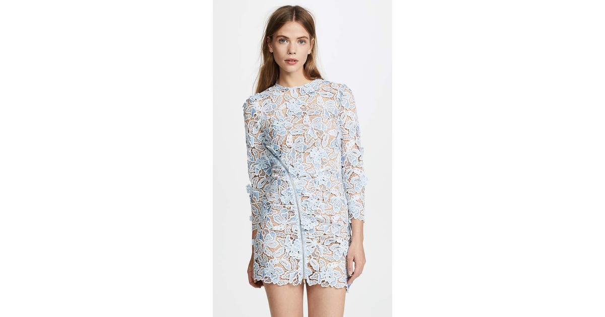 Self portrait 3d top lily mini dress