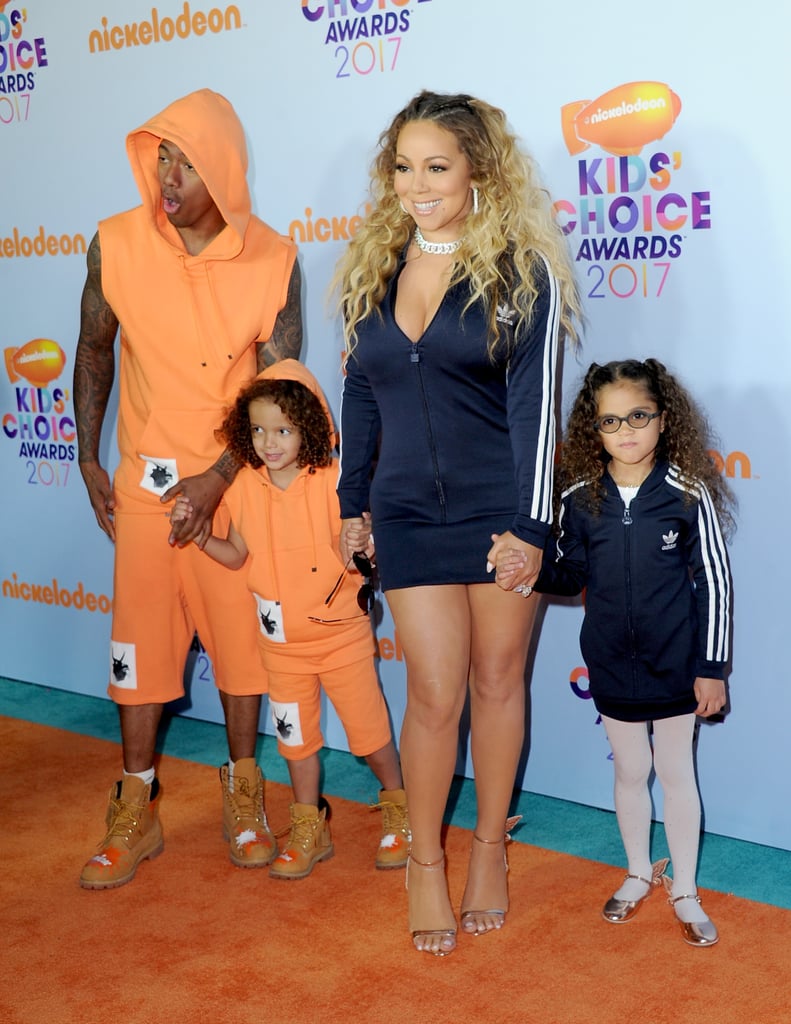 Mariah Carey and Nick Cannon Family 2017 Kids' Choice Awards