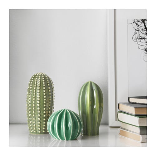 Ceramic Decorative Cacti, Set of 3 ($15)