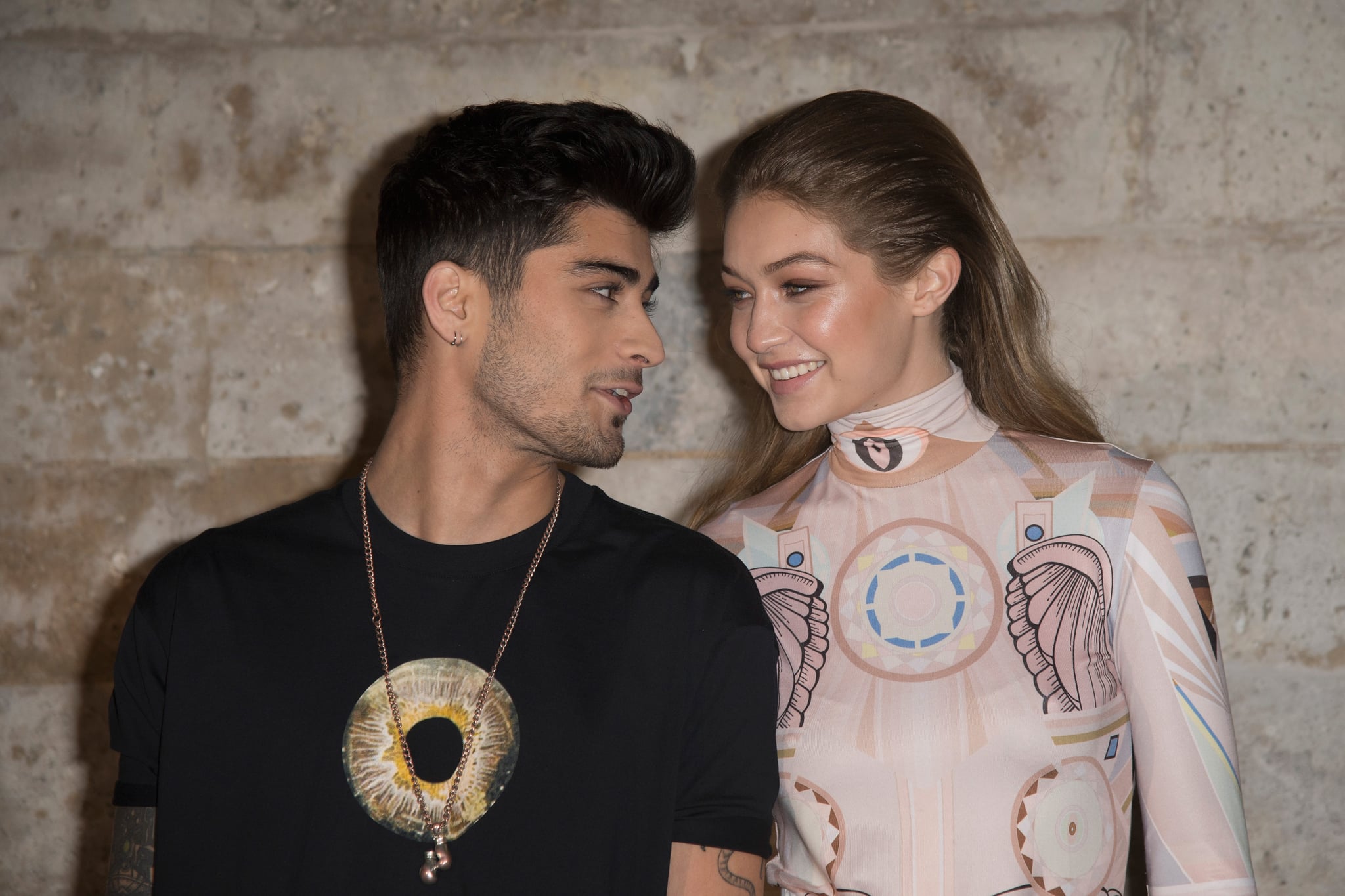 PARIS, FRANCE - OCTOBER 02:  Zayn Malik and Gigi Hadid  attend the Givenchy show as part of the Paris Fashion Week Womenswear Spring/Summer 2017 on October 2, 2016 in Paris, France.  (Photo by Dominique Charriau/WireImage)