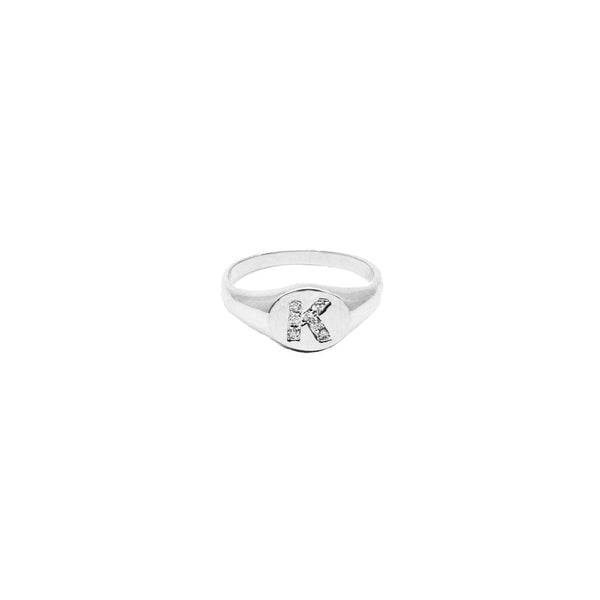 The M Jewelers The Block Diamond Signet Ring