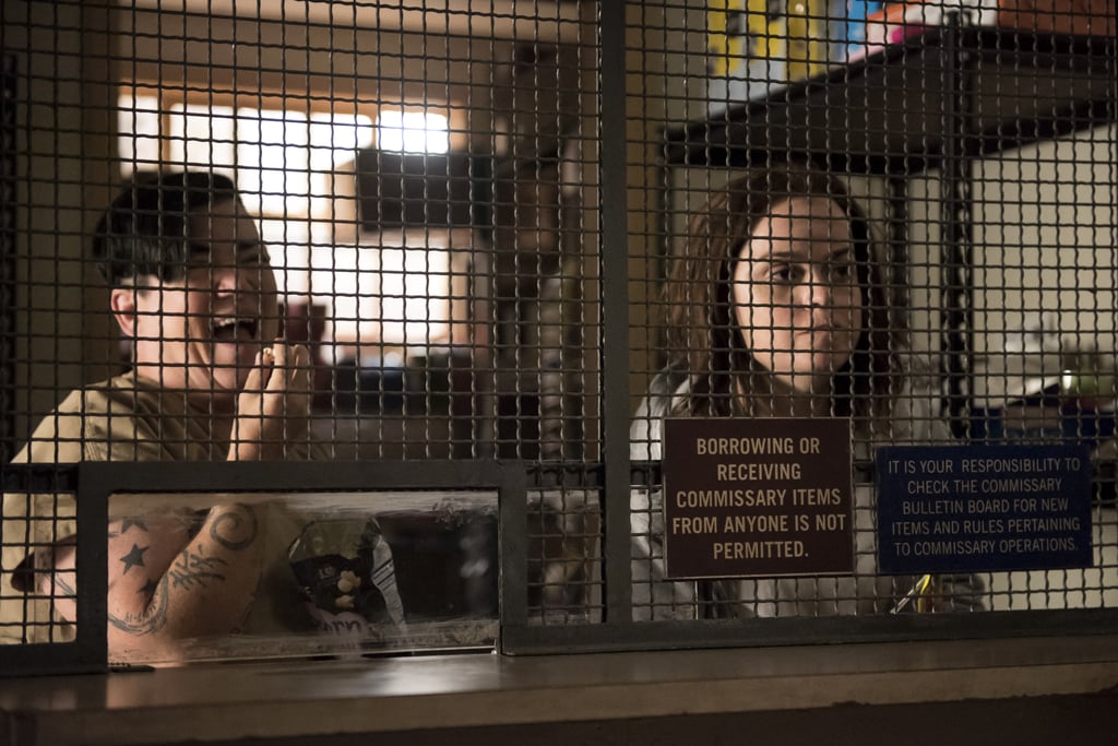 Big Boo (Lea DeLaria), as usual, is getting a kick out of something. Pennsatucky (Taryn Manning), not so much.