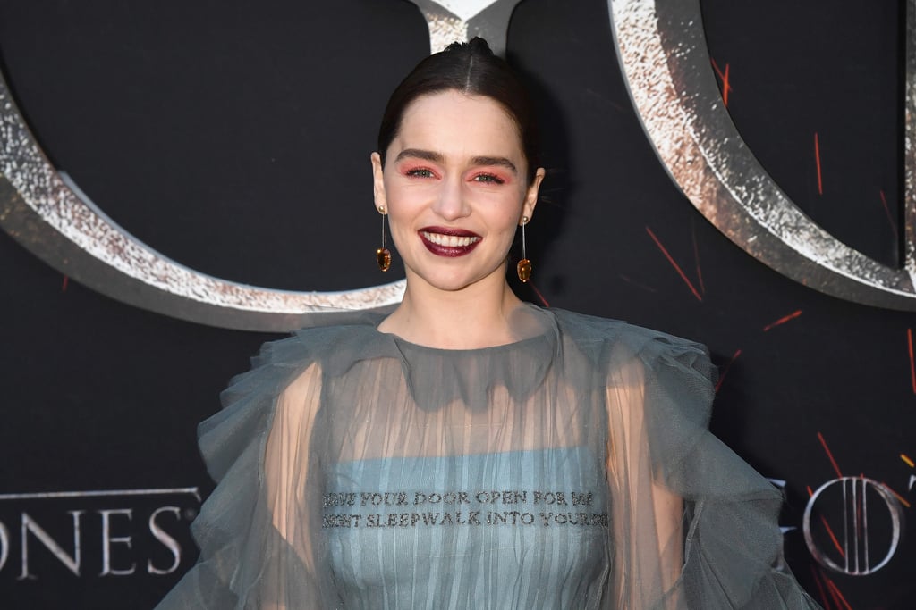 Emilia Clarke Braid Hairstyle Game of Thrones Premiere 2019