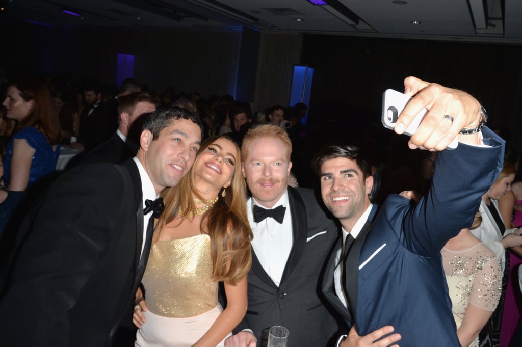 Nick Loeb, Sofia Vergara, Jesse Tyler Ferguson, and Justin Mikita showed us that no occasion is too high profile for a selfie.