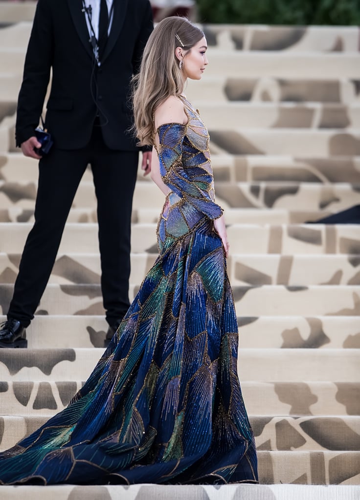 Gigi Hadid in Versace at the 2018 Met 