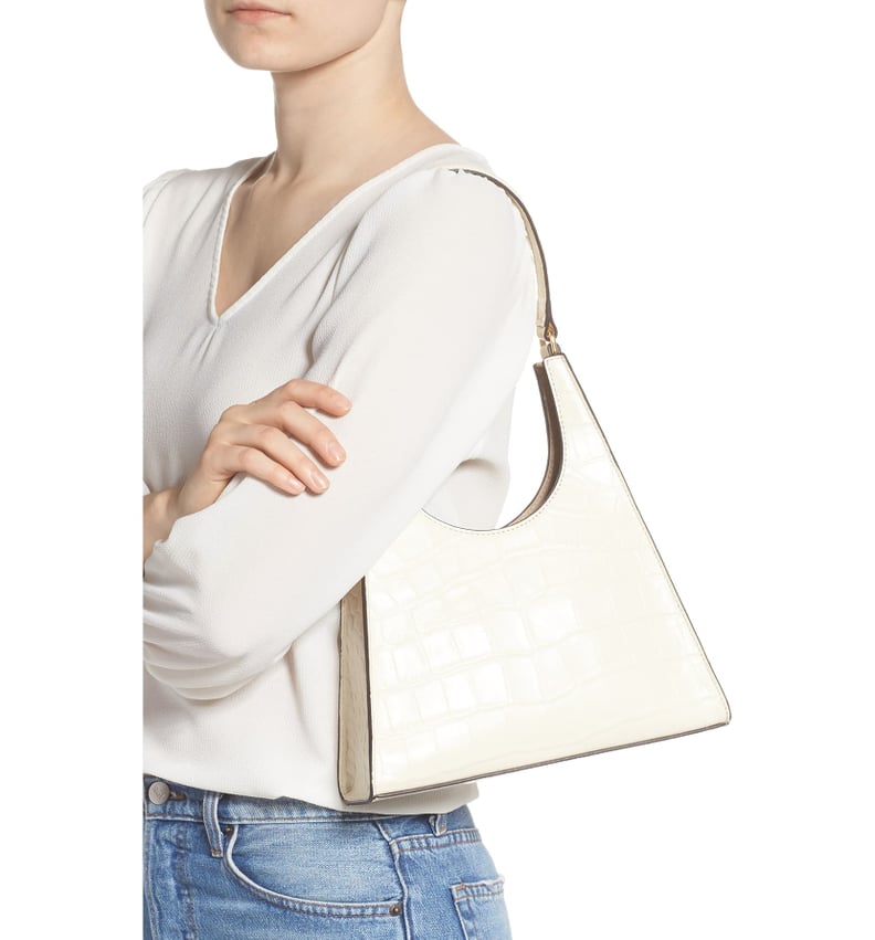Staud Small Rey Leather Shoulder Bag