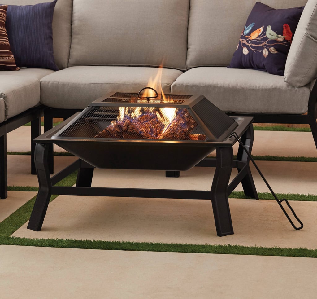 A Modern Firepit Mainstays Greyson Square WoodBurning Fire Pit Best