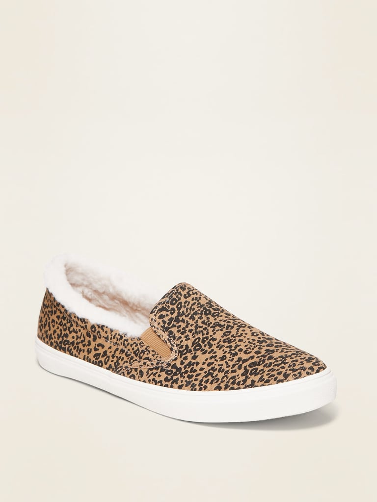 Old Navy Textured Sherpa-Lined Slip-Ons