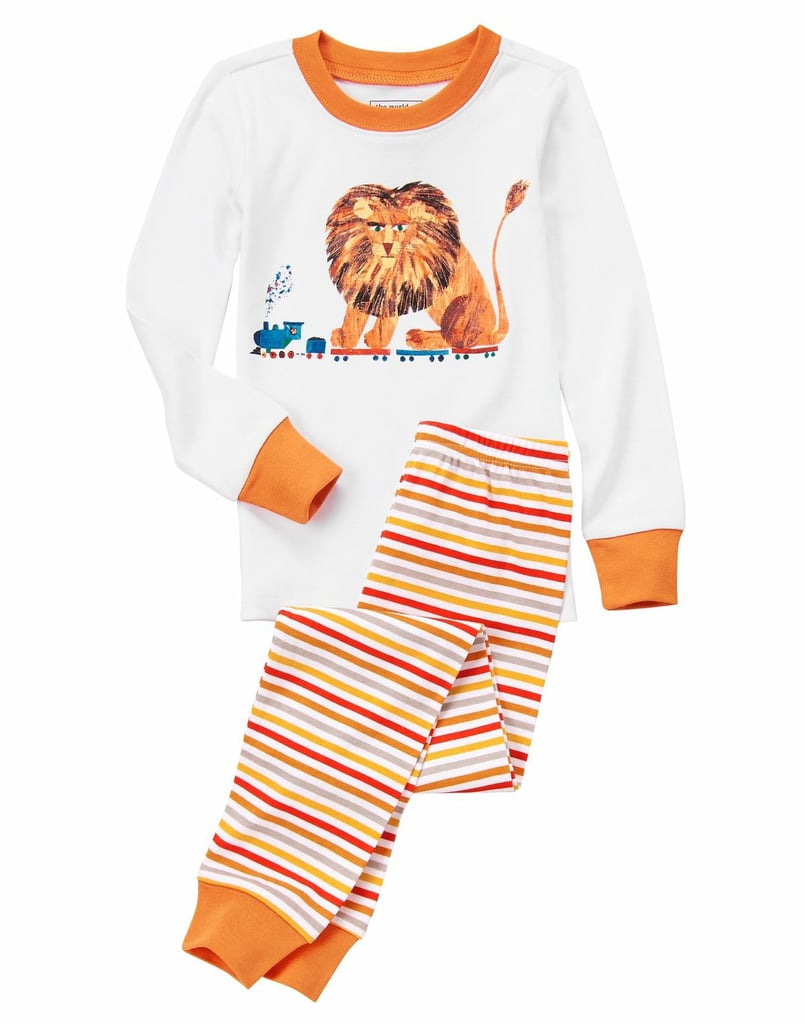 Your child will feel as fierce as a lion in this fun, striped pajama set ($27).