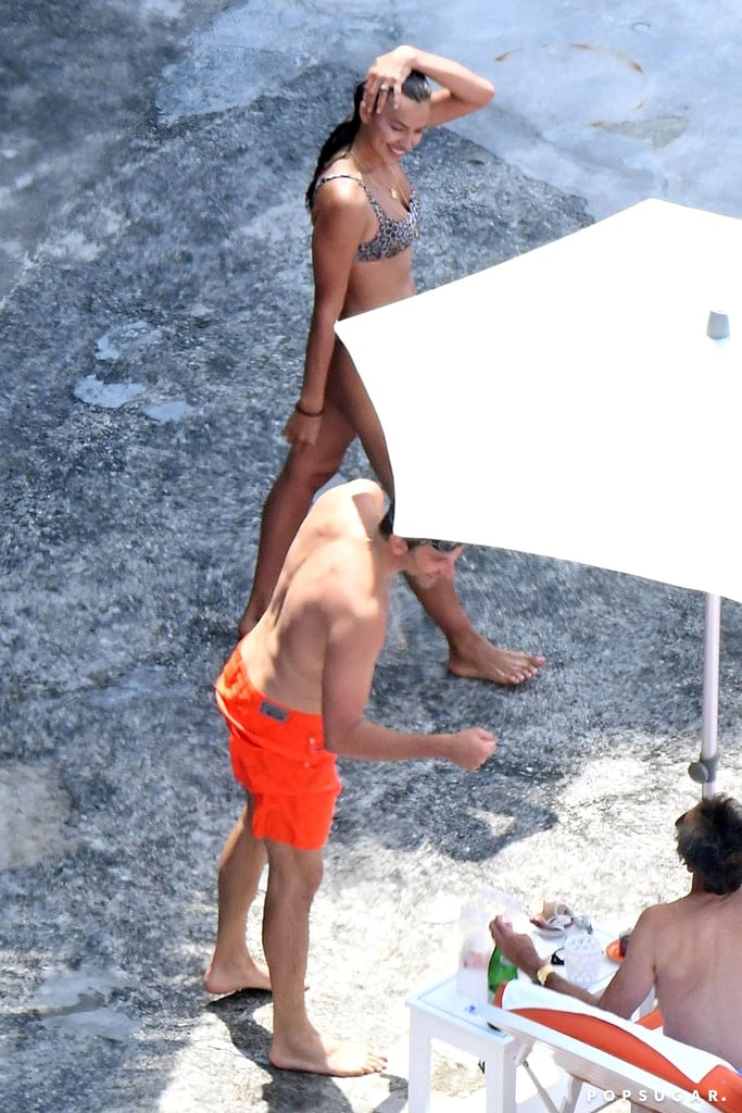 Bradley Cooper and Irina Shayk on the Beach in Italy 2018