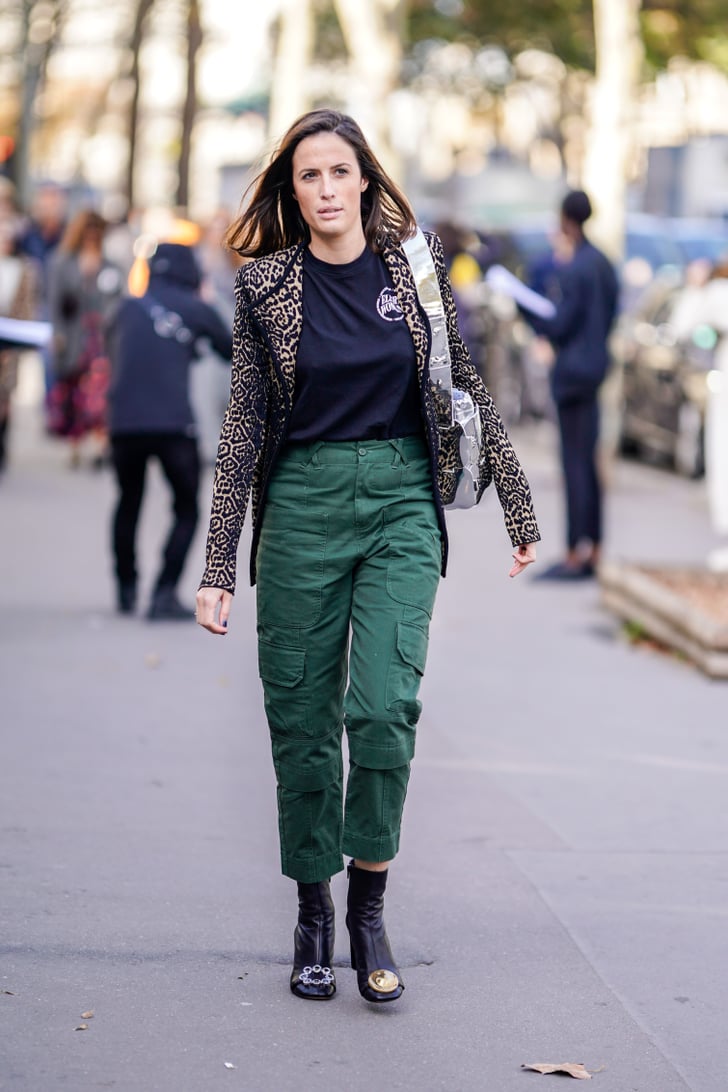 Feeling fashionforward? Top a sporty pair of cargos with a blazer