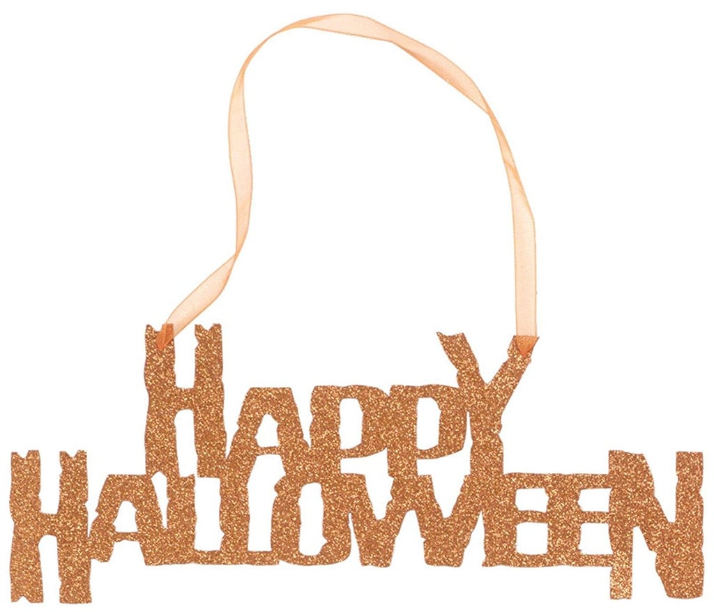 Creative Converting Happy Halloween Hanging Glitter Sign