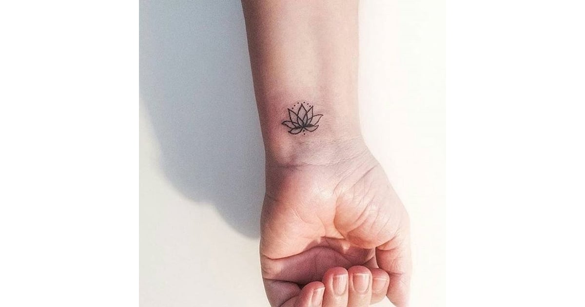 Lotus Flower | Stylish Small Tattoo Ideas and Inspiration | POPSUGAR ...
