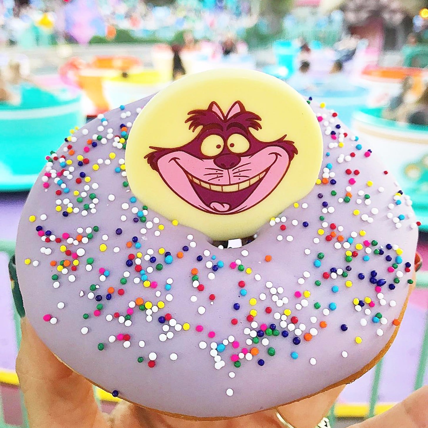 Cheshire Cat Doughnut At Disneyland Popsugar Food