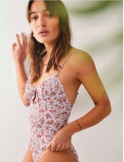 Out From Under Floral One Piece