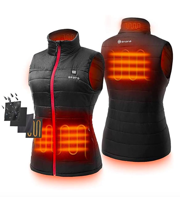 ORORO Women's Lightweight Heated Vest with Battery Pack