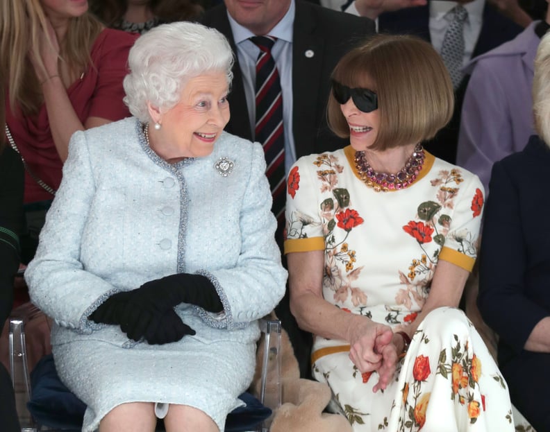 Queen Elizabeth II Sat Front Row at London Fashion Week