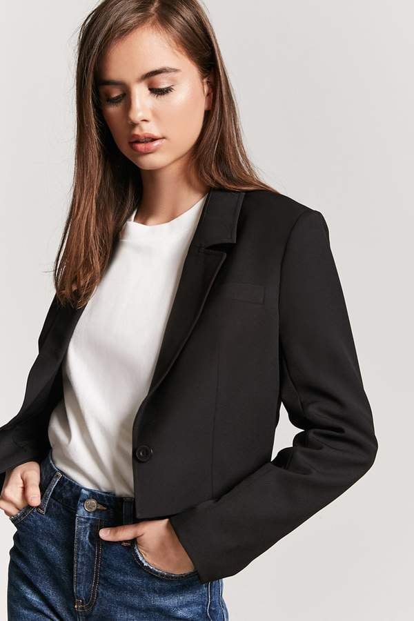 Forever 21 Cropped-Hem Blazer