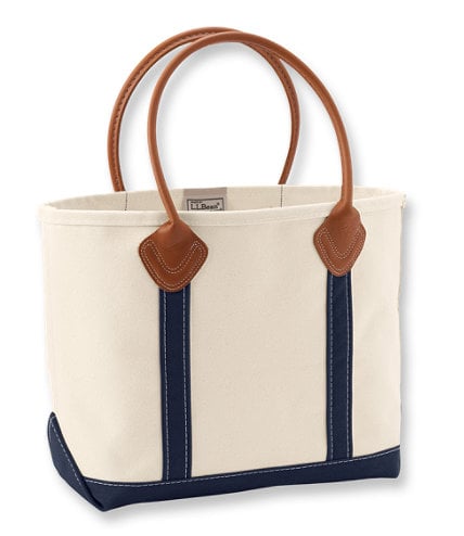 ll bean leather tote